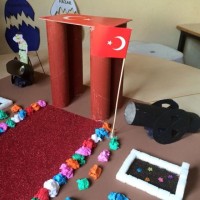 sanat etkınliği ,okuma yazmaçalişması 23 nisan çalişması ,kutlu doğum artık materyal çalişması  (1925)