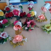 sanat etkınliği ,okuma yazmaçalişması 23 nisan çalişması ,kutlu doğum artık materyal çalişması  (1958)