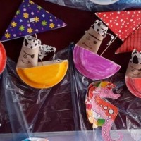 sanat etkınliği ,okuma yazmaçalişması 23 nisan çalişması ,kutlu doğum artık materyal çalişması  (1966)