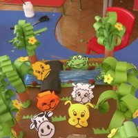 sanat etkınliği ,okuma yazmaçalişması 23 nisan çalişması ,kutlu doğum artık materyal çalişması  (1982)