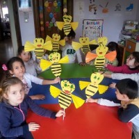 sanat etkınliği ,okuma yazmaçalişması 23 nisan çalişması ,kutlu doğum artık materyal çalişması  (2104)