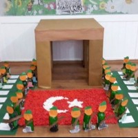 sanat etkınliği ,okuma yazmaçalişması 23 nisan çalişması ,kutlu doğum artık materyal çalişması  (2166)