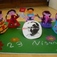 sanat etkınliği ,okuma yazmaçalişması 23 nisan çalişması ,kutlu doğum artık materyal çalişması  (594)