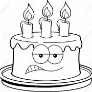 16366760-black-and-white-illustration-of-an-angry-cake-Stock-Vector