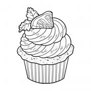coloring-book-vector-cupcake-lemon-children-70954525