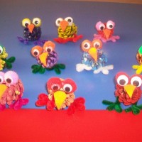 okul öncesınde kağit işler, duvar süsü ,davetiye kartları ,suluboya  çalişması (4508)