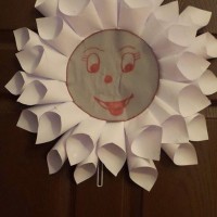 okul öncesınde kağit işler, duvar süsü ,davetiye kartları ,suluboya  çalişması (4561)