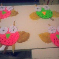 okul öncesınde kağit işler, duvar süsü ,davetiye kartları ,suluboya  çalişması (4586)