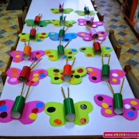 okul öncesınde kağit işler, duvar süsü ,davetiye kartları ,suluboya  çalişması (4604)