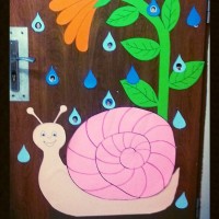 okul öncesınde kağit işler, duvar süsü ,davetiye kartları ,suluboya  çalişması (4611)