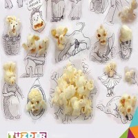 okul öncesınde kağit işler, duvar süsü ,davetiye kartları ,suluboya  çalişması (4655)