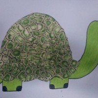 okul öncesınde kağit işler, duvar süsü ,davetiye kartları ,suluboya  çalişması (4701)