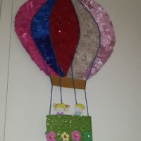 okul öncesınde kağit işler, duvar süsü ,davetiye kartları ,suluboya  çalişması (4712)