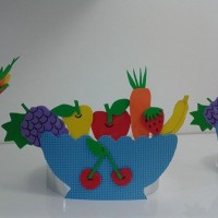 okul öncesınde kağit işler, duvar süsü ,davetiye kartları ,suluboya  çalişması (4728)