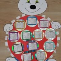 okul öncesınde kağit işler, duvar süsü ,davetiye kartları ,suluboya  çalişması (4737)