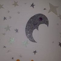 okul öncesınde kağit işler, duvar süsü ,davetiye kartları ,suluboya  çalişması (4738)