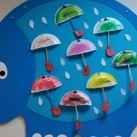 okul öncesınde kağit işler, duvar süsü ,davetiye kartları ,suluboya  çalişması (4741)