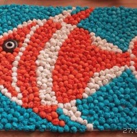 okul öncesınde kağit işler, duvar süsü ,davetiye kartları ,suluboya  çalişması (4746)