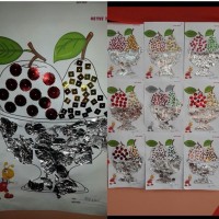 okul öncesınde kağit işler, duvar süsü ,davetiye kartları ,suluboya  çalişması (4751)