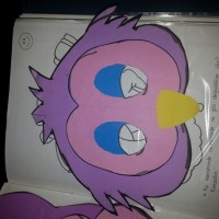 okul öncesınde kağit işler, duvar süsü ,davetiye kartları ,suluboya  çalişması (4766)