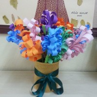 okul öncesınde kağit işler, duvar süsü ,davetiye kartları ,suluboya  çalişması (4770)