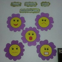 okul öncesınde kağit işler, duvar süsü ,davetiye kartları ,suluboya  çalişması (4784)