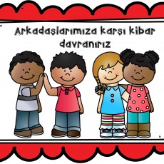 Arkadaşlık ve Kibar Davranışlar Eğitimi - 4 Çocuk Karakteri ile