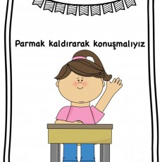 Parmak Kaldırarak Konuşma Eğitimi - Sınıf İçinde İletişim Kuralları