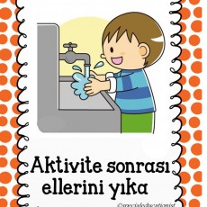 Aktivite Sonrası Ellerinizi Yıkayın - Temizlik Eğitimi