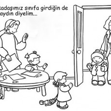 Okul Ortamında Günaydın Dersi - Çocukların Eğitim Etkileşimi