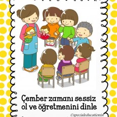 Çember Zamanı: Sessiz Ol ve Öğretmeni Dinle - Eğitim Materyali