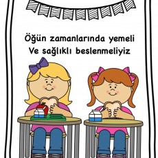 Sağlıklı Beslenme Teması: Öğün Zamanlarında Yemek ve Beslenme Eğitimi