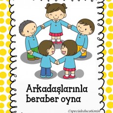 Çocuklarla Oyun Oynamak Eğitsel Materyali - 5 Çocuk, 1 Tema