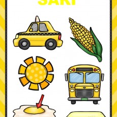 SARI: Sarı Nesneler - Taksi, Mısır, Güneş, Okul Aracı, Yumurta Sarısı ve Tereyağı