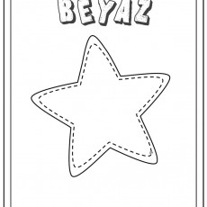 Beyaz Yıldız Şablonu