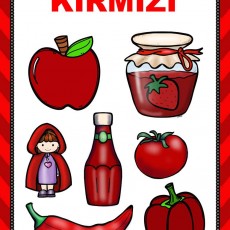 KIRMIZI Renk Eğitimi: Elma, Domates, Şili Biberi, Ketçap ve Reçel