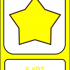 Sarı Renkli Yıldız Kartı