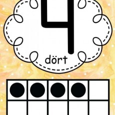 Dört Sayısı Eğitimi: 4 (dört)