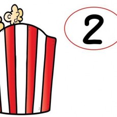2 Popcorn Taneli Konseptli Eğlence Materyali