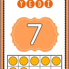 7 YEDİ Sayı Öğretimi ve Çocuklara Yönelik Sayma Aktivitesi