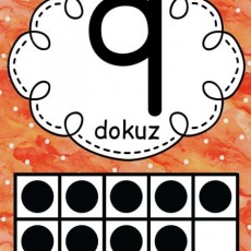 Dokuz (9) Sayısı ve Harfi: Eğitim Materyali