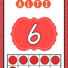 Altı 6: Sayı Öğrenme ve Sayma Etkinliği - Eğitim Materyali