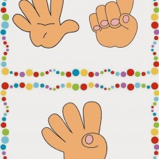 Eğitici El Hareketleri ve Sayılar: 1 (BİR), 3 (ÜÇ), 4 (DÖRT)