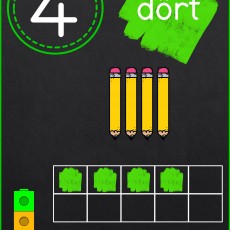 Dört Sayısı ve Kalemler: 4 (Dört) Eğitim Materyali