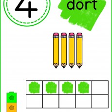 Matematik Öğrenme Materyali: Dört ve Sayılar