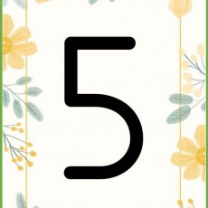 Floral Number 5 - Beş