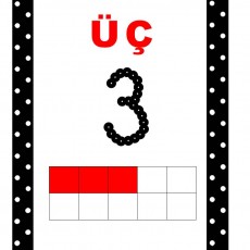 Çocuklar İçin Üç Sayısı Eğitimi - 3 (ÜÇ)