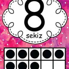 8 - Sekiz: Sayı Eğitimi İçin Görsel Materyal