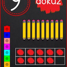 9 Dokuz Öğrenimi: Kalemler, Küpler ve Zarlarla Sayı Eğitimi