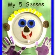 My 5 Senses Educational Craft Activity with Handprints